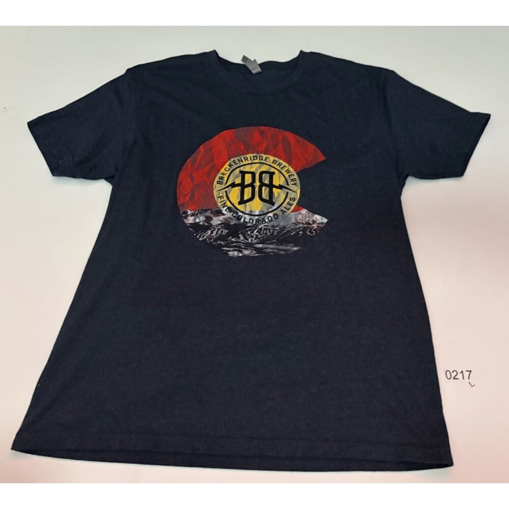 Breckenridge Brewery Colorado Ales craft beer brewing mens  large L shirt